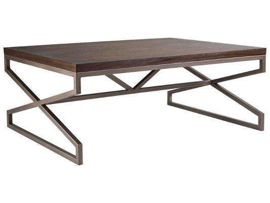 Artistica Home - Cohesion Program Edict Rectangular Cocktail Table - Marrone finish - 01-2088-945-42 veiw 1