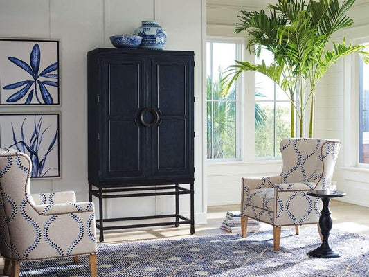 Barclay Butera - Jade Bar/Chest On Stand Dark Blue - 01-0922-976C veiw 2