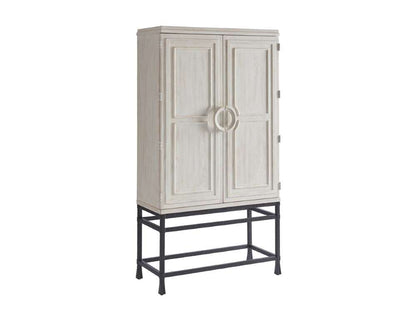 Barclay Butera - Jade Bar/Chest On Stand White - 01-0921-976C veiw 1