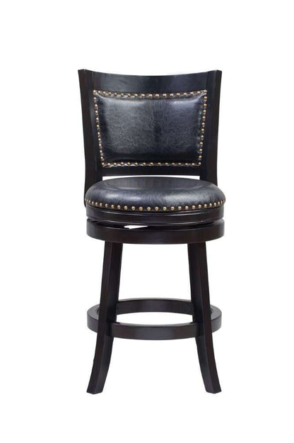 Boraam - 24in Bristol Swivel Stool in Black - 42524 veiw 1