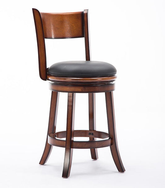 Boraam - 24in Palmetto Swivel Stool in Chestnut - 43124 veiw 1