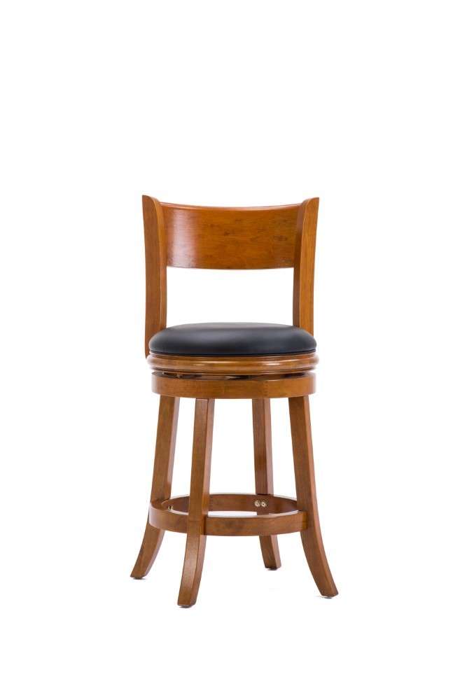Boraam - 24in Palmetto Swivel Stool in Fruitwood - 45124 veiw 4