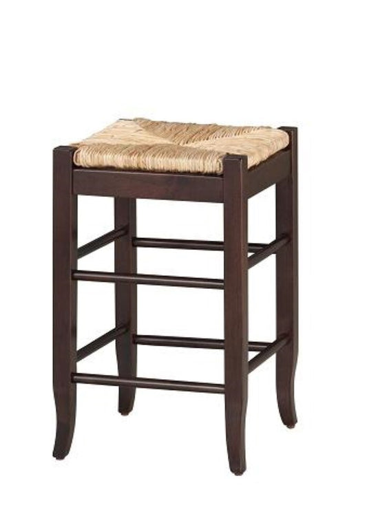Boraam - 24in Sq Rush Stool in Cappuccino - 94824 veiw 1