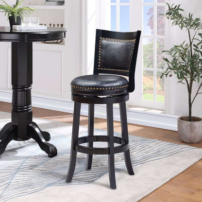 Boraam - 29in Bristol Swivel Stool in Black - 42529 veiw 2