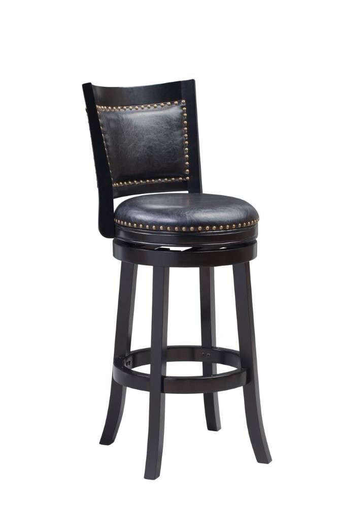 Boraam - 29in Bristol Swivel Stool in Black - 42529 veiw 3
