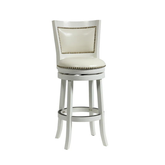 Boraam - 29in Bristol Swivel Stool in White - 42429 veiw 1