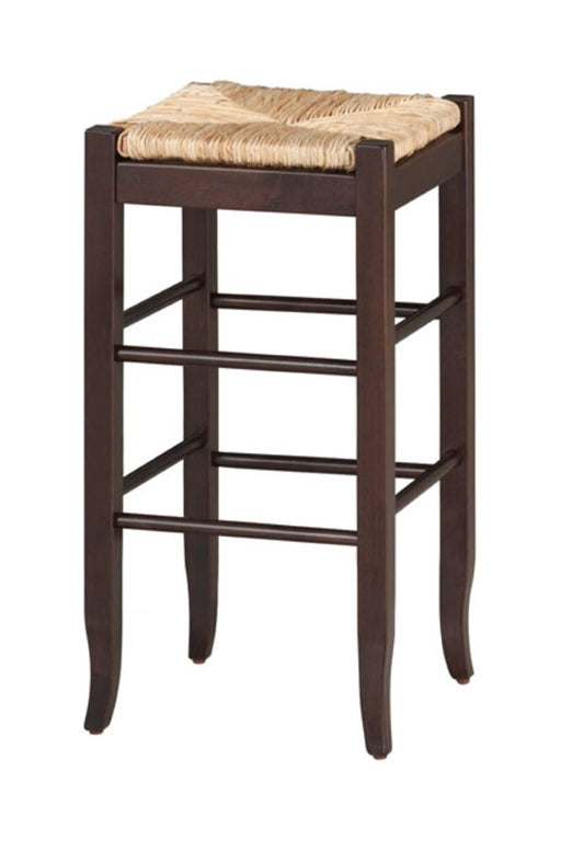 Boraam - 29in Sq Rush Stool in Cappuccino - 94829 veiw 2