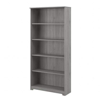 Bush Furniture - Cabot Tall 5 Shelf Bookcase in Modern Gray - WC31366 veiw 1