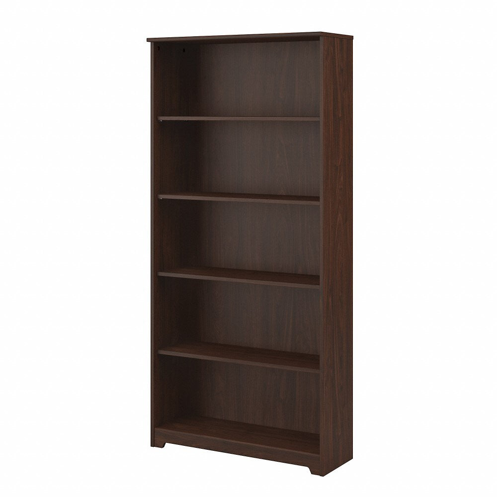 Bush Furniture  -  Cabot Tall 5 Shelf Bookcase in Modern Walnut  - WC31066 veiw 1
