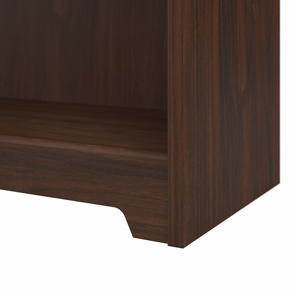 Bush Furniture  -  Cabot Tall 5 Shelf Bookcase in Modern Walnut  - WC31066 veiw 4