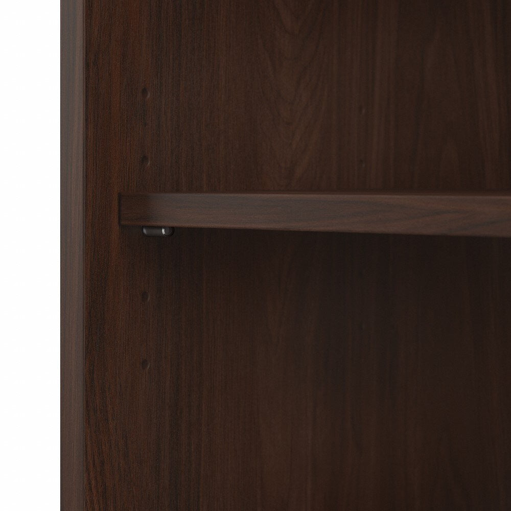 Bush Furniture  -  Cabot Tall 5 Shelf Bookcase in Modern Walnut  - WC31066 veiw 5