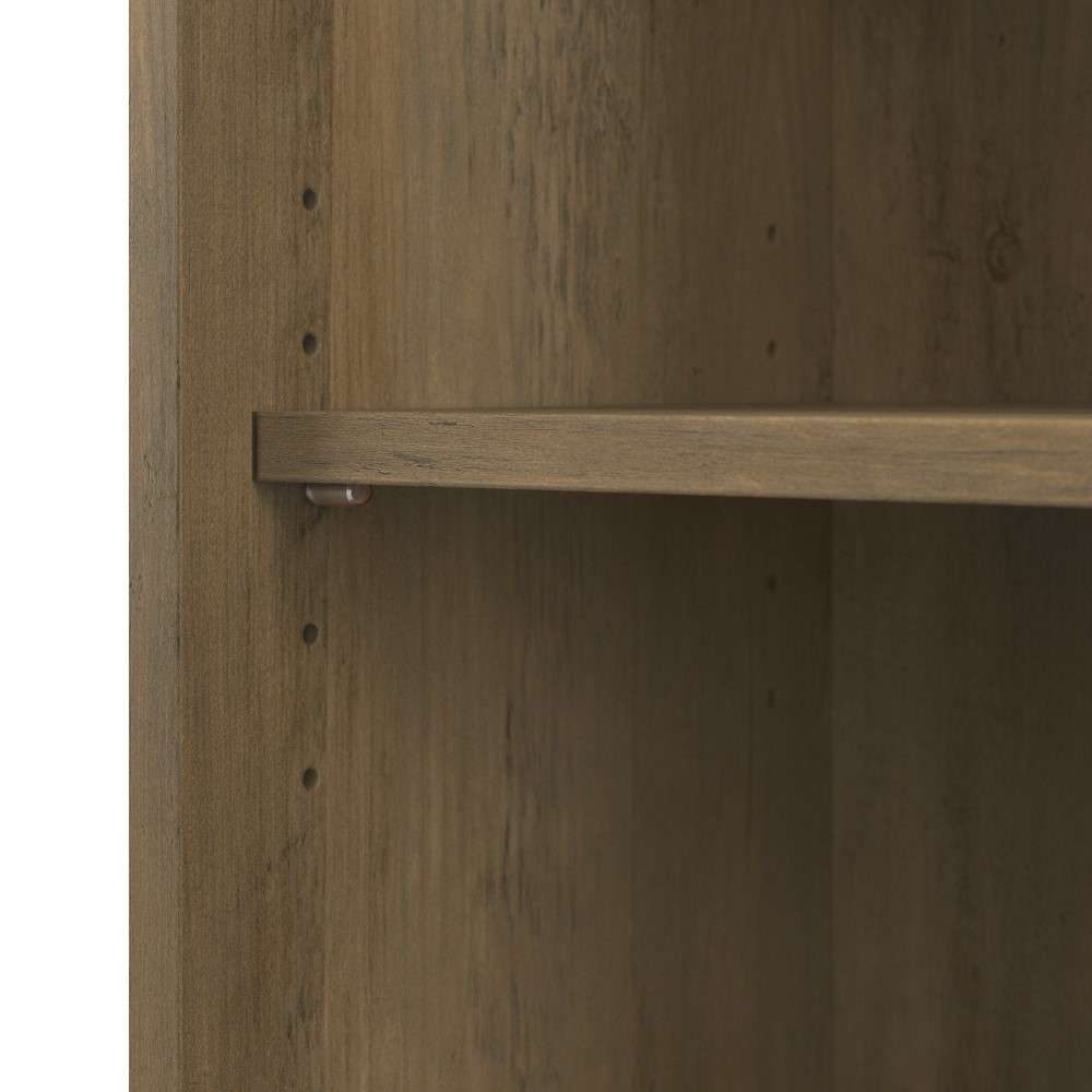 Bush Furniture  -  Cabot Tall 5 Shelf Bookcase in Reclaimed Pine  - WC31566 veiw 2