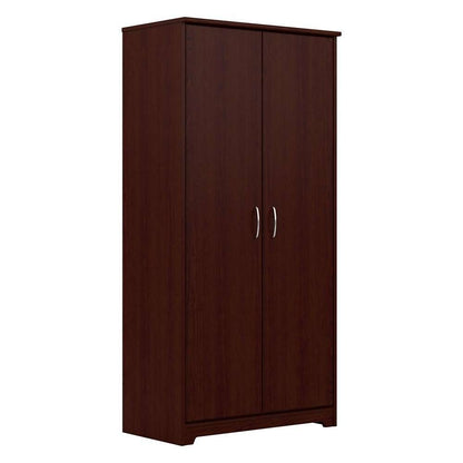 Bush Furniture - Cabot Tall Kitchen Pantry Cabinet with Doors in Harvest Cherry - WC31499-Z veiw 1