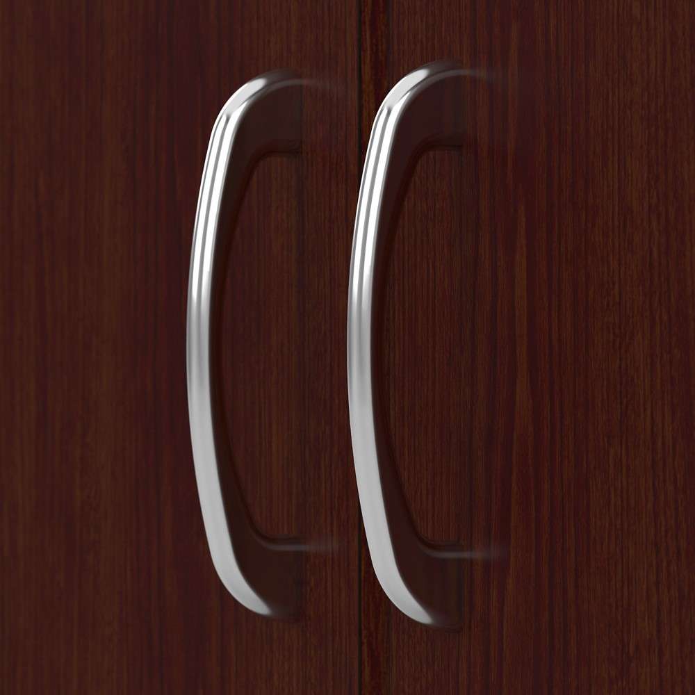 Bush Furniture - Cabot Tall Kitchen Pantry Cabinet with Doors in Harvest Cherry - WC31499-Z veiw 4