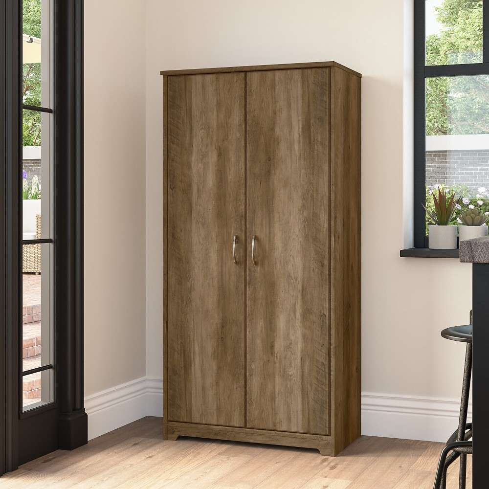 Bush Furniture - Cabot Tall Kitchen Pantry Cabinet with Doors in Reclaimed Pine - WC31599-Z veiw 2