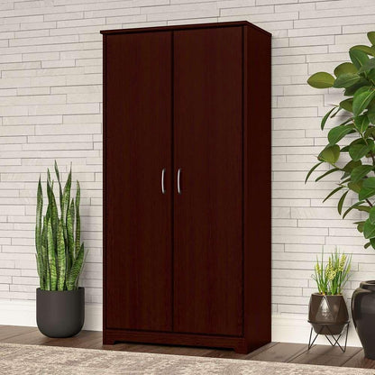 Bush Furniture - Cabot Tall Storage Cabinet with Doors in Harvest Cherry - WC31499 veiw 2