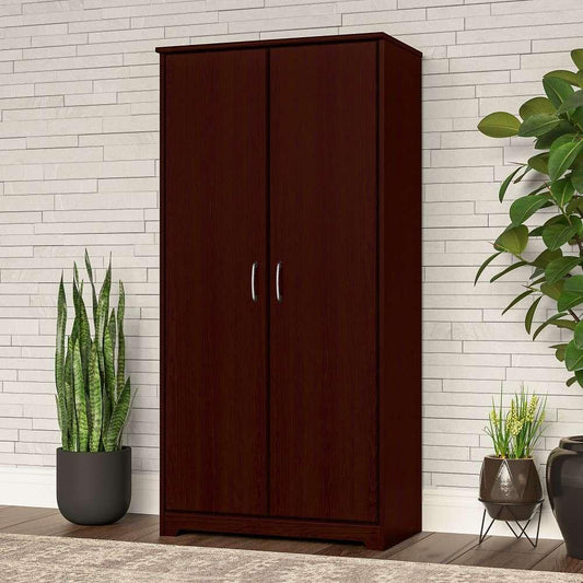 Bush Furniture - Cabot Tall Storage Cabinet with Doors in Harvest Cherry - WC31499 veiw 2