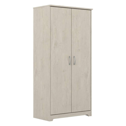 Bush Furniture - Cabot Tall Storage Cabinet with Doors in Linen White Oak - WC31199 veiw 1