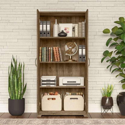 Bush Furniture - Cabot Tall Storage Cabinet with Doors in Reclaimed Pine - WC31599 veiw 8