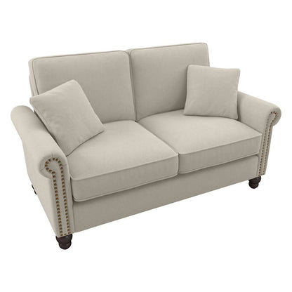 Bush Furniture - Coventry 61W Loveseat in Cream Herringbone - CVJ61BCRH-03K veiw 1