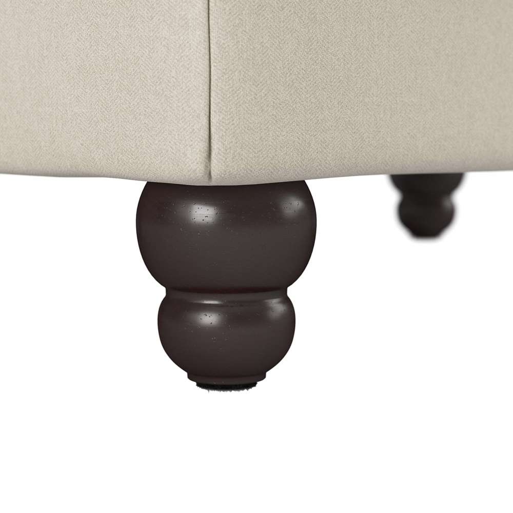 Bush Furniture - Coventry Storage Ottoman in Cream Herringbone - CVO34BCRH-Z veiw 4