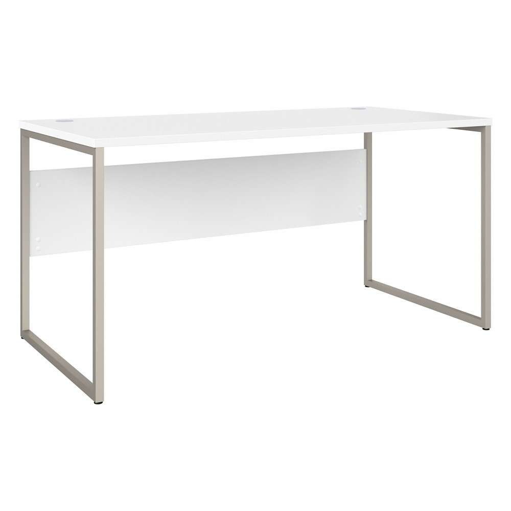 Bush Furniture - Hybrid 2 Drawer Lateral File Cabinet with Shelves in White - HYB018WHSU veiw 3