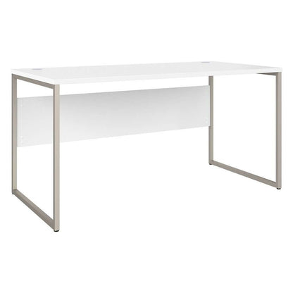 Bush Furniture - Hybrid 2 Drawer Lateral File Cabinet with Shelves in White - HYB018WHSU veiw 3