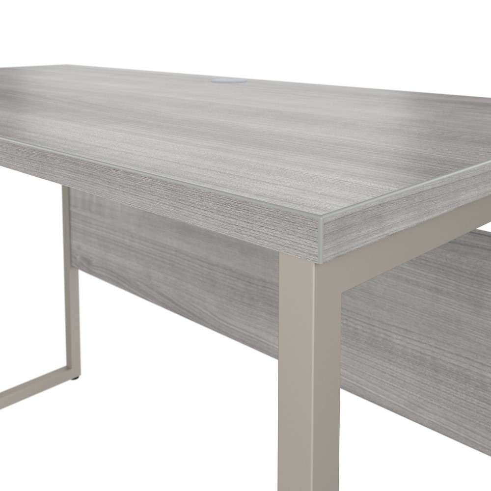 Bush Furniture - Hybrid 48W x 24D Computer Table Desk with Metal Legs in Platinum Gray - HYD148PG veiw 5