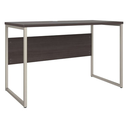 Bush Furniture - Hybrid 48W x 24D Computer Table Desk with Metal Legs in Storm Gray - HYD148SG veiw 2