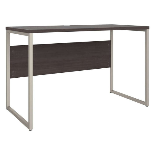 Bush Furniture - Hybrid 48W x 24D Computer Table Desk with Metal Legs in Storm Gray - HYD148SG veiw 2