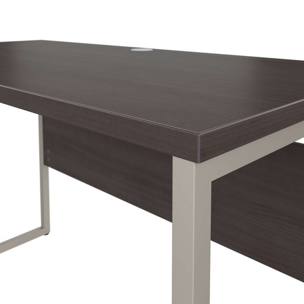 Bush Furniture - Hybrid 48W x 24D Computer Table Desk with Metal Legs in Storm Gray - HYD148SG veiw 5