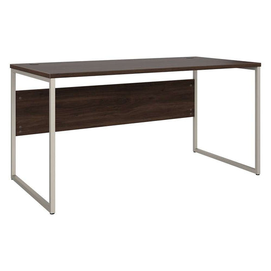 Bush Furniture - Hybrid 60W x 30D Computer Table Desk with Metal Legs in Black Walnut - HYD360BW veiw 2