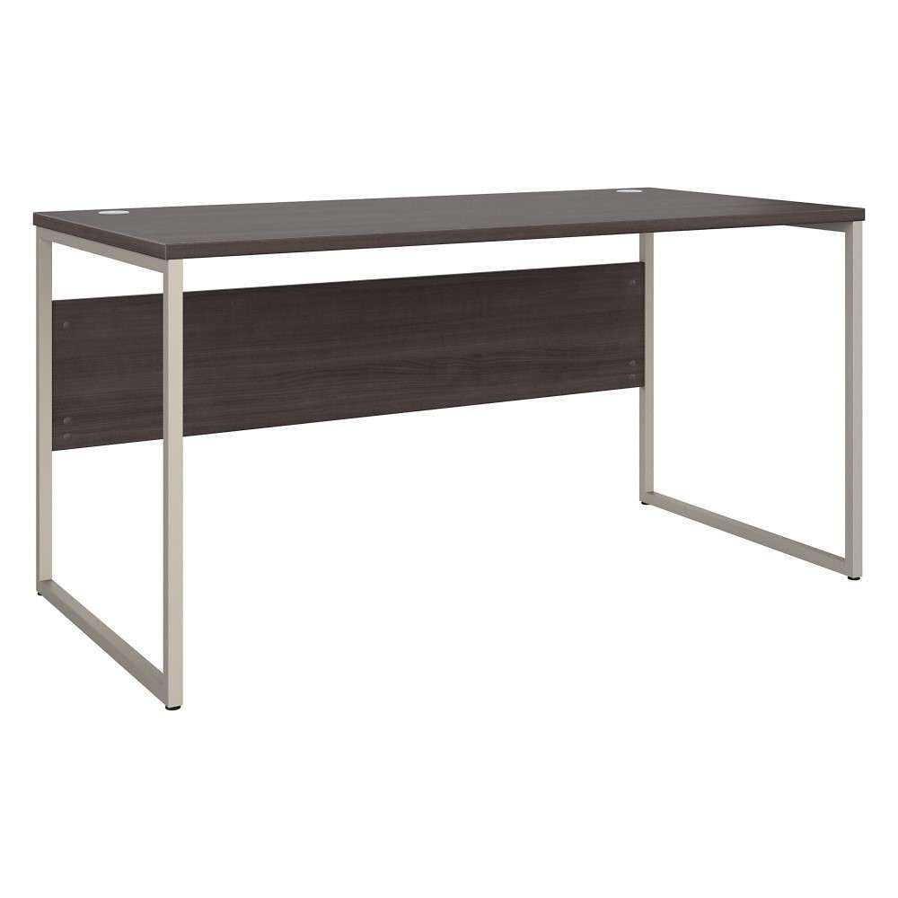 Bush Furniture - Hybrid 60W x 30D Computer Table Desk with Metal Legs in Storm Gray - HYD360SG veiw 2