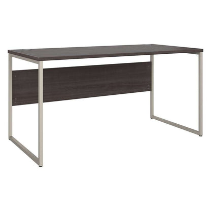 Bush Furniture - Hybrid 60W x 30D Computer Table Desk with Metal Legs in Storm Gray - HYD360SG veiw 2