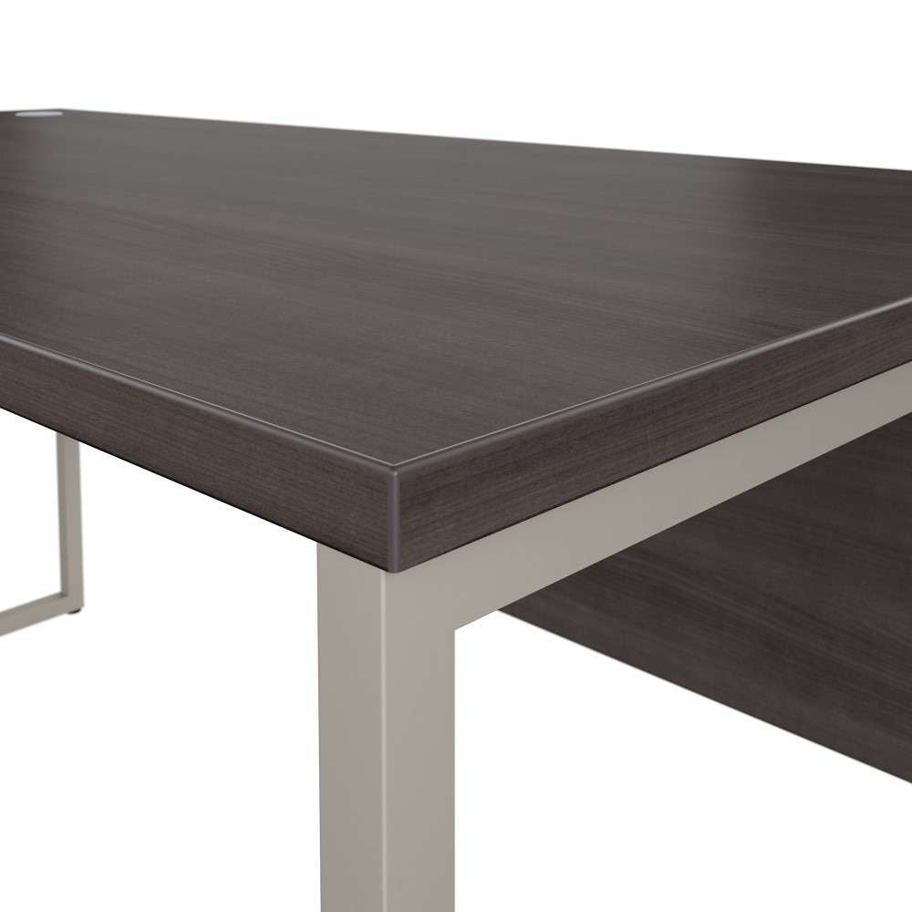 Bush Furniture - Hybrid 60W x 30D Computer Table Desk with Metal Legs in Storm Gray - HYD360SG veiw 5