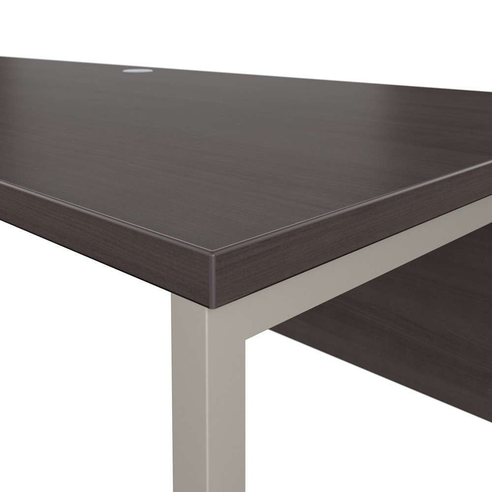 Bush Furniture - Hybrid 72W x 30D Computer Table Desk with Metal Legs in Storm Gray - HYD373SG veiw 5