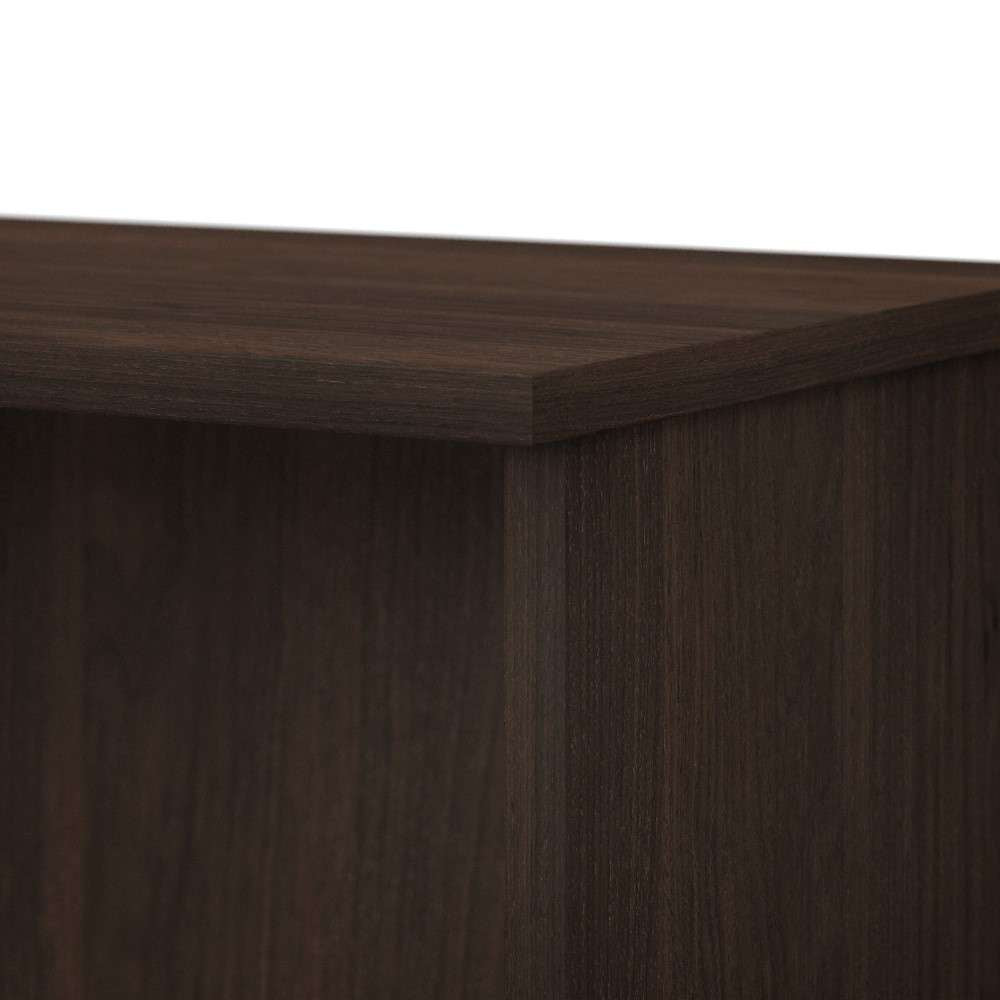 Bush Furniture - Hybrid Small 2 Shelf Bookcase in Black Walnut - HY3036BW-Z veiw 5