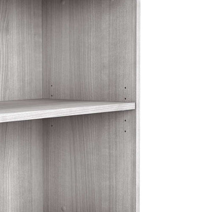 Bush Furniture - Hybrid Small 2 Shelf Bookcase in Platinum Gray - HY3036PG-Z veiw 4