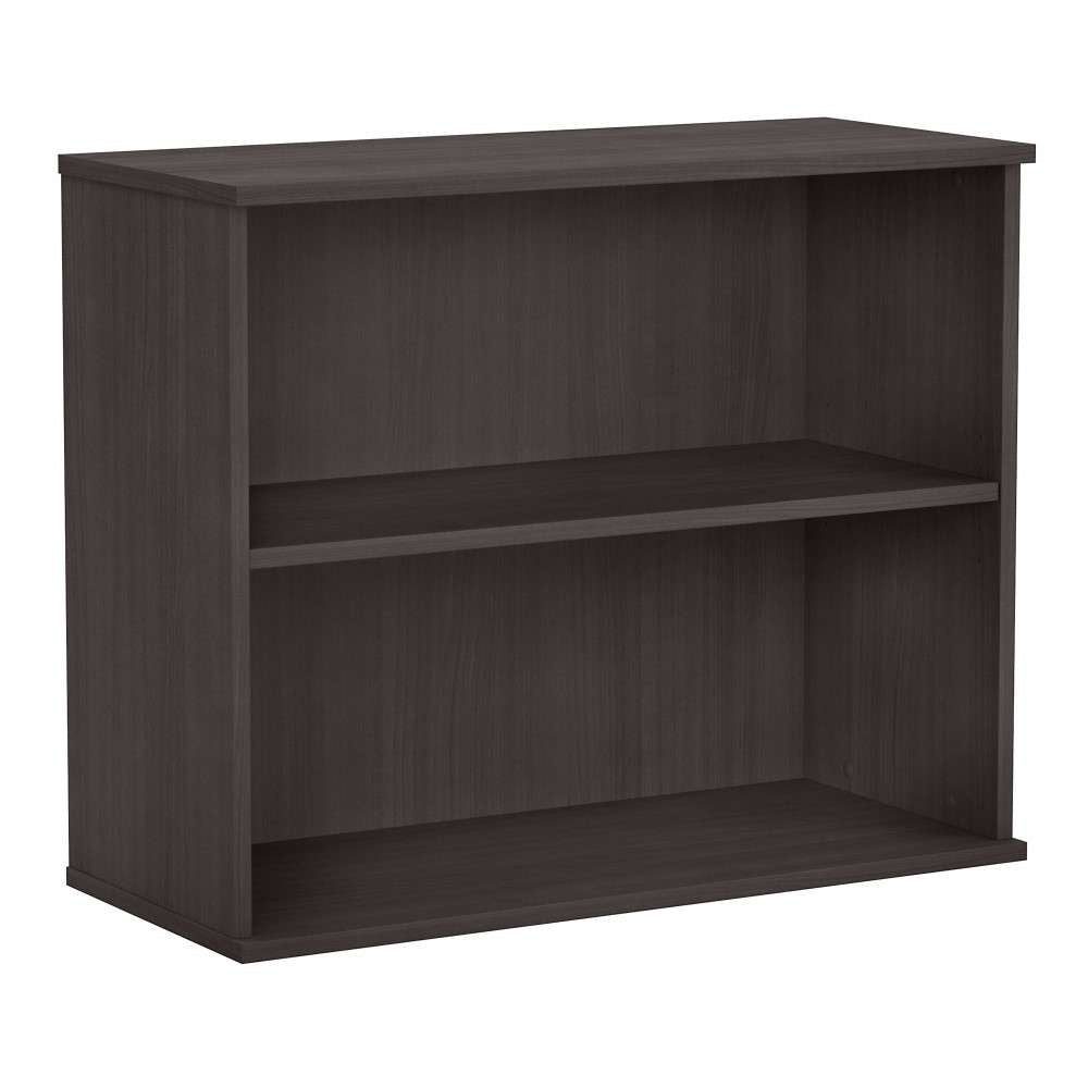 Bush Furniture - Hybrid Small 2 Shelf Bookcase in Storm Gray - HY3036SG-Z veiw 2