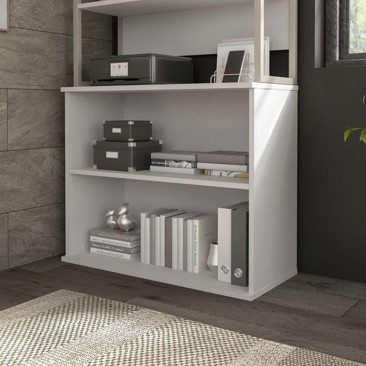 Bush Furniture - Hybrid Small 2 Shelf Bookcase in White - HY3036WH-Z veiw 1