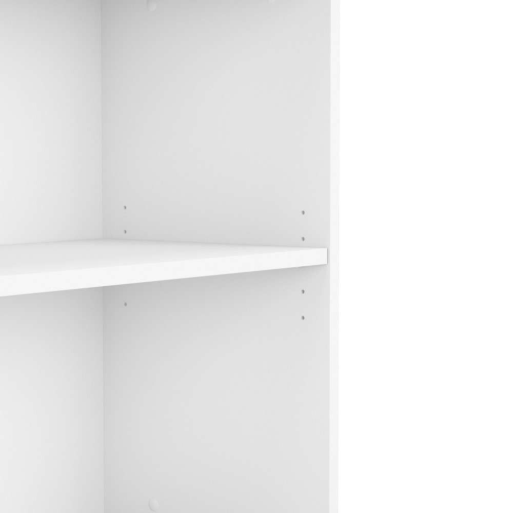 Bush Furniture - Hybrid Small 2 Shelf Bookcase in White - HY3036WH-Z veiw 4