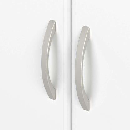 Bush Furniture - Hybrid Tall 5 Shelf Bookcase with Doors in White - HYB024WH veiw 4