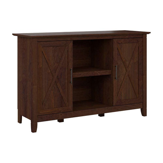 Bush Furniture - Key West Accent Cabinet with Doors in Bing Cherry - KWS146BC-03 veiw 1