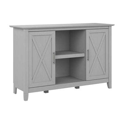Bush Furniture - Key West Accent Cabinet with Doors in Cape Cod Gray - KWS146CG-03 veiw 1