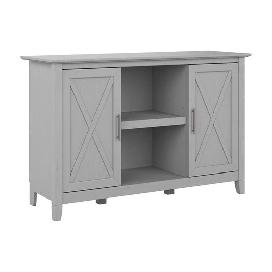 Bush Furniture - Key West Accent Cabinet with Doors in Cape Cod Gray - KWS146CG-03 veiw 1