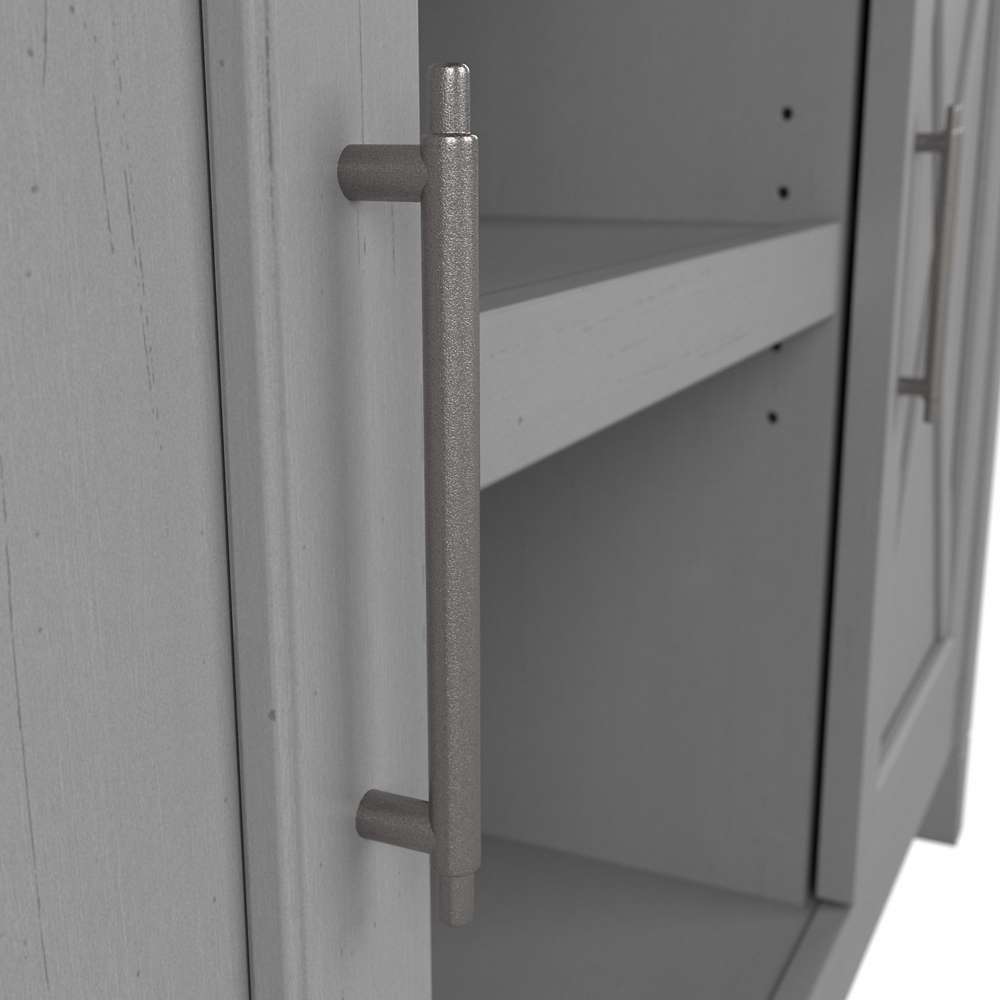 Bush Furniture - Key West Accent Cabinet with Doors in Cape Cod Gray - KWS146CG-03 veiw 2