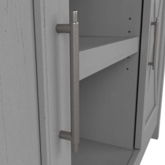 Bush Furniture - Key West Accent Cabinet with Doors in Cape Cod Gray - KWS146CG-03 veiw 2