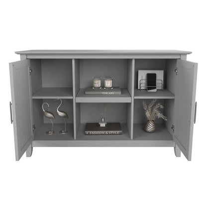 Bush Furniture - Key West Accent Cabinet with Doors in Cape Cod Gray - KWS146CG-03 veiw 3