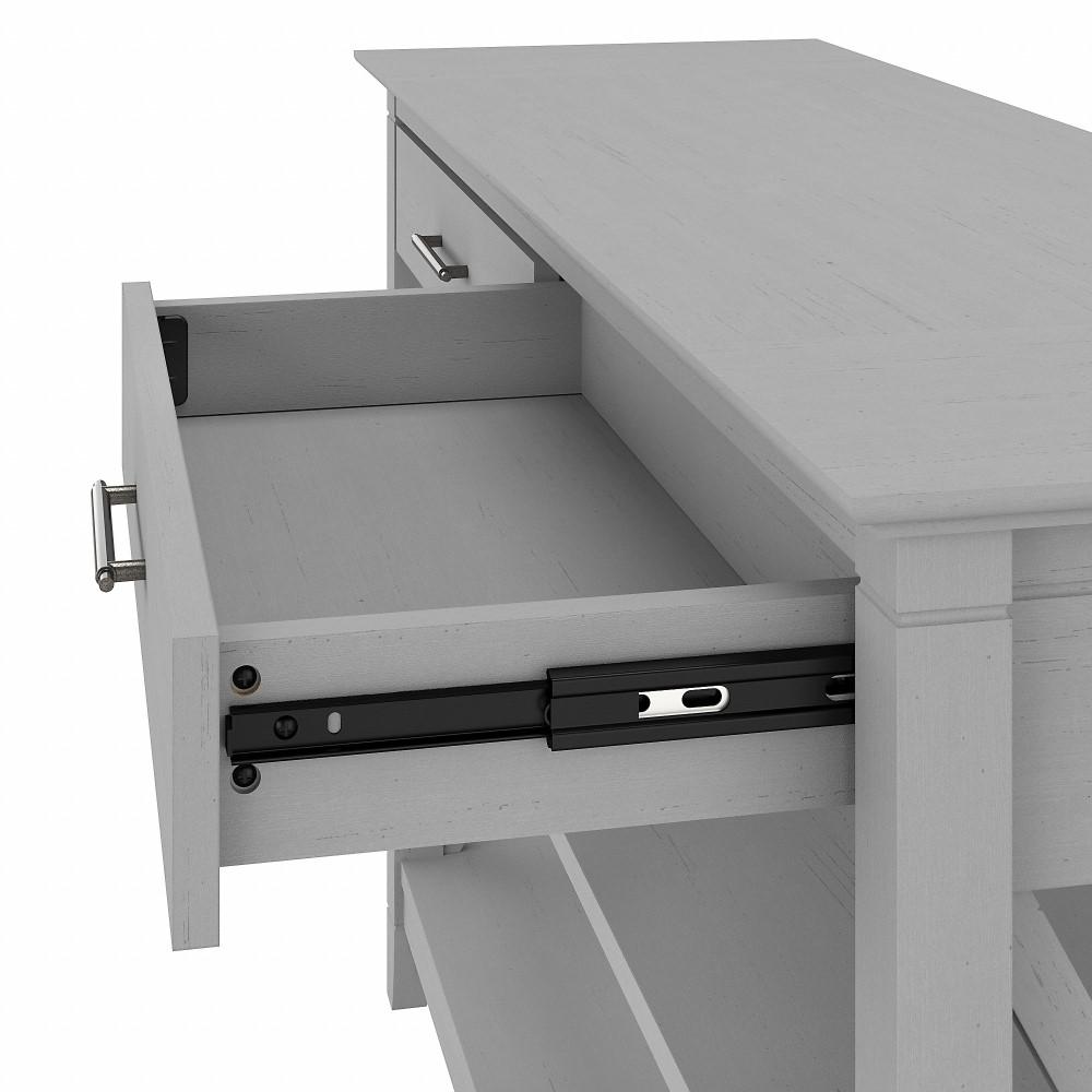 Bush Furniture - Key West Console Table with Drawers and Shelves in Cape Cod Gray - KWT248CG-03 veiw 4