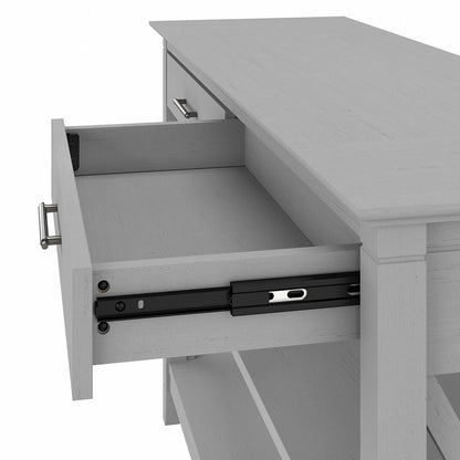 Bush Furniture - Key West Console Table with Drawers and Shelves in Cape Cod Gray - KWT248CG-03 veiw 4